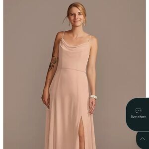 Gold Spaghetti Strap Dress